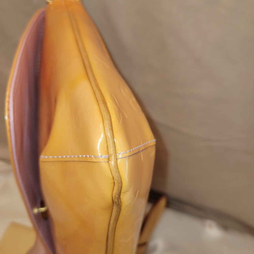 VGUC Louis Vuitton LV Monogram Vernis Thompson Street Shoulder Bag Yellow - Picture 7 of 12